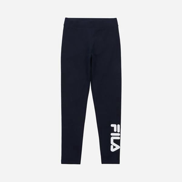 Fila Uno Girl's Leggings - Navy,NZ 94-96721